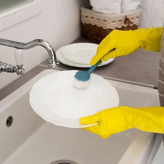 Washing dishes Washing dishes